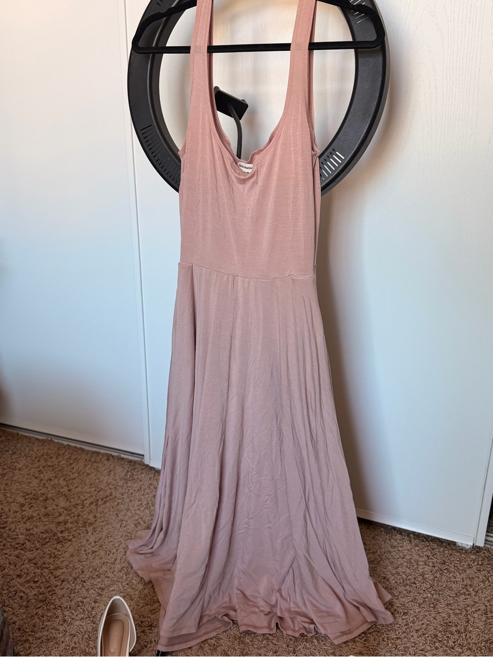 Sleeveless Mauve Pink Maxi Dress